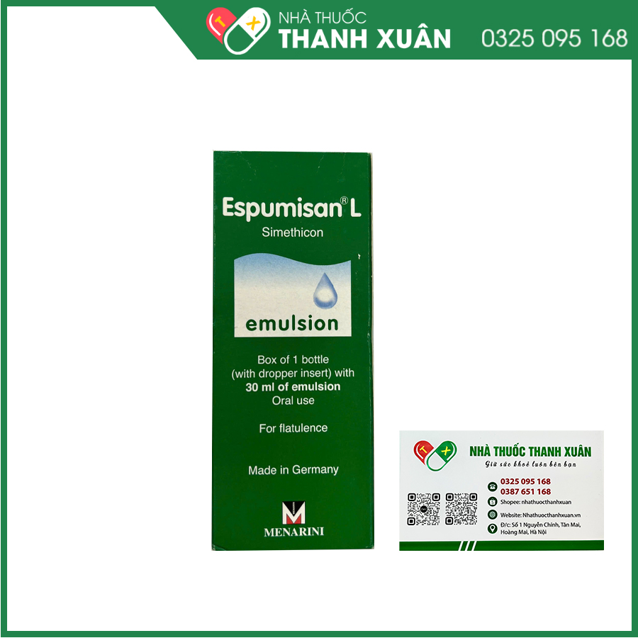 Espumisan L thuốc điều trị đầy hơi, chướng bụng